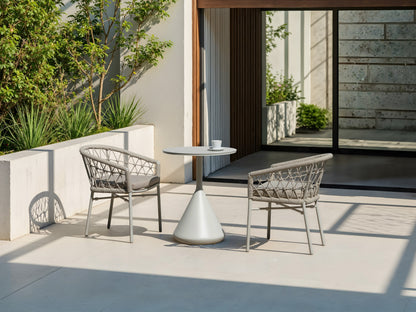Aluminum small dining table
aluminum plate top / H-A013.T600Z