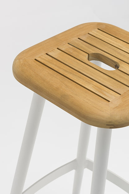Bar Stool - Teak Seat Board / H-PB0008A