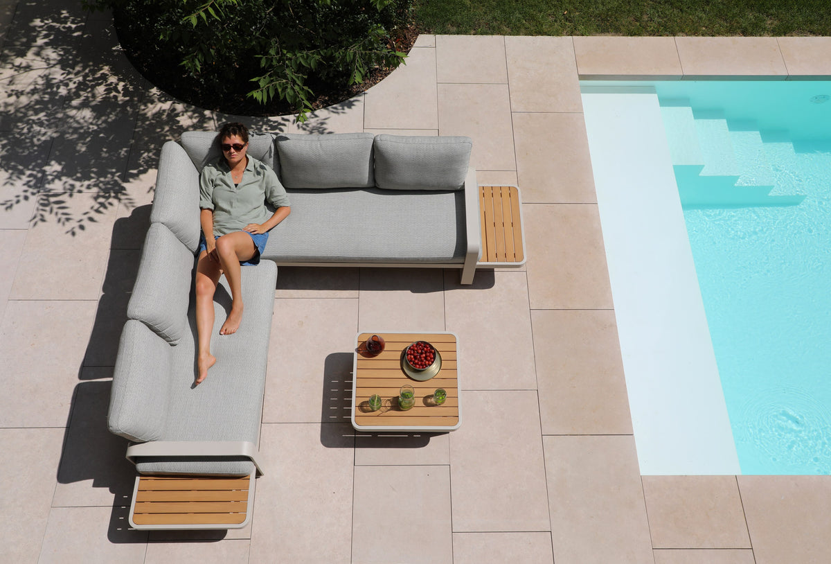 3 Seater sofa
2 Seater sofa
Coffee table: FSC teak tabletop / H-PB0031SF