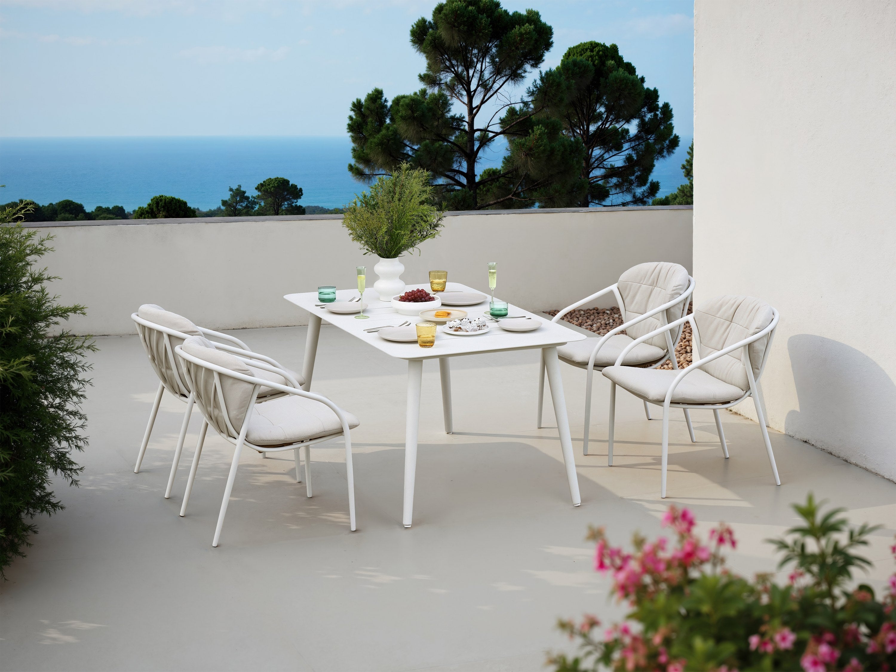 Aluminum Frame Dining Chair / H-V802.D1F